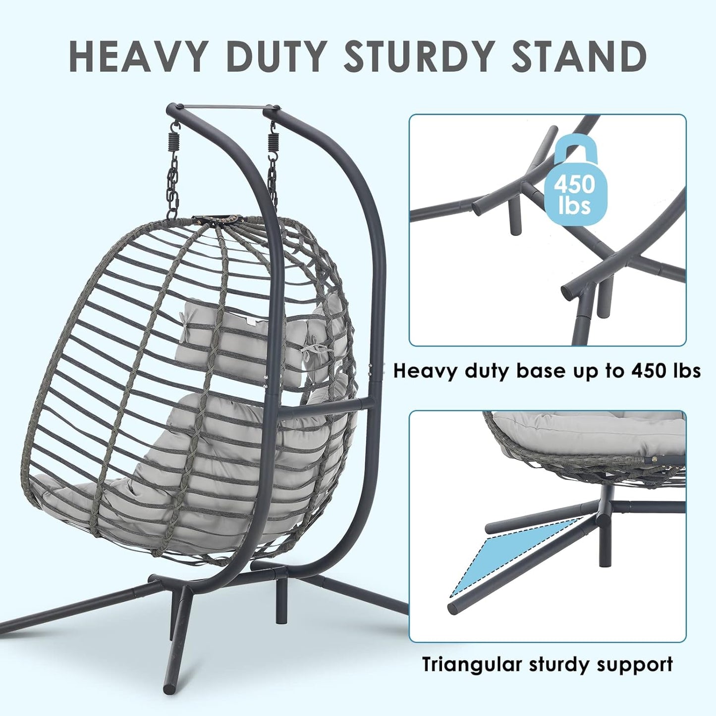 Cozy Double Egg Swing Chair