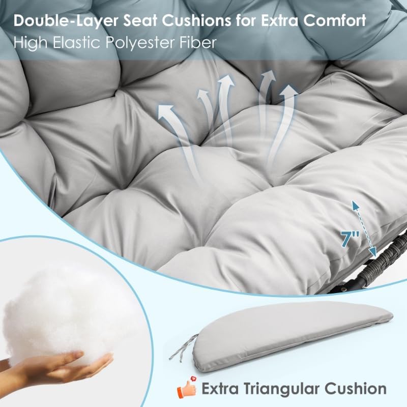 Cozy Double Egg Swing Chair