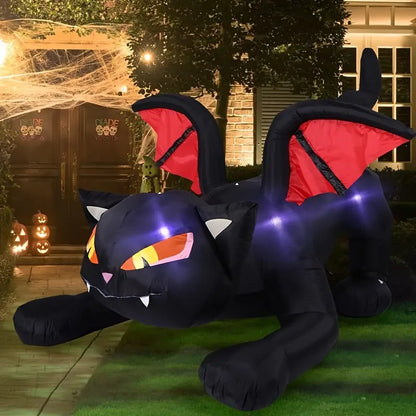 SpookyWings™ Inflatable Black Cat