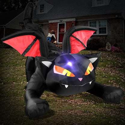 SpookyWings™ Inflatable Black Cat