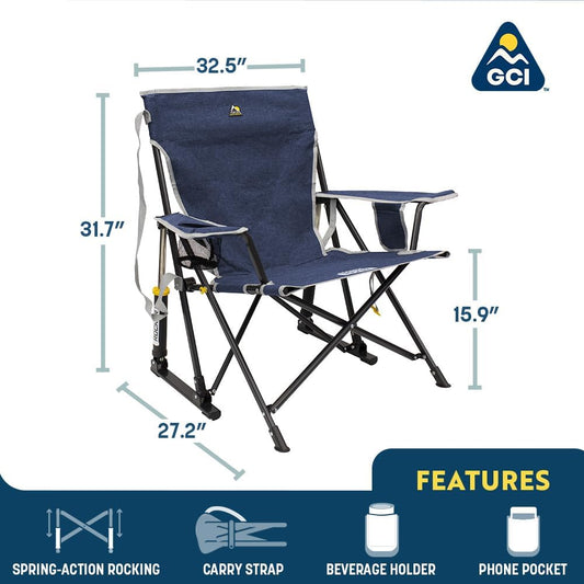 🪑 TrailEase™ Rocker – Fold & Roll into Outdoor Bliss 🚶‍♂️🌲