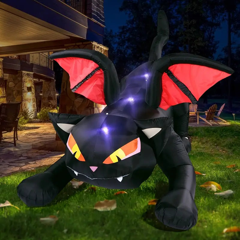 SpookyWings™ Inflatable Black Cat