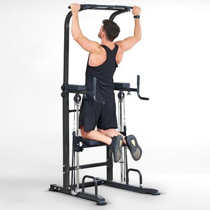 💪 IronRig™ Core Station – Elite Home Gym Power Tower for Full-Body Domination 🏋️‍♂️🔥