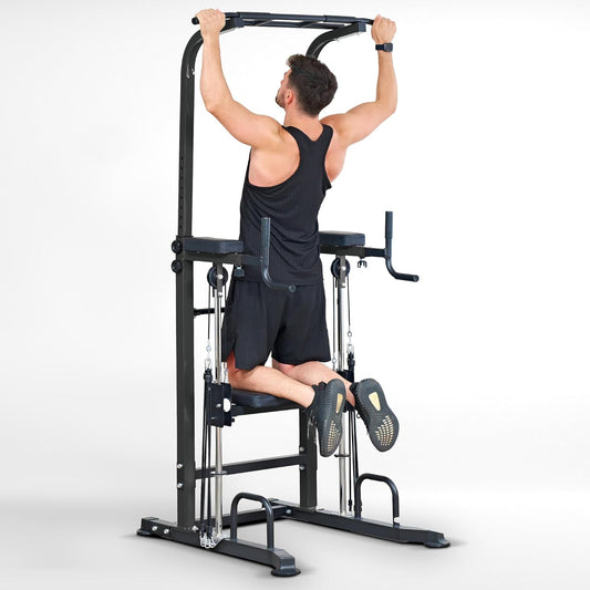 💪 IronRig™ Core Station – Elite Home Gym Power Tower for Full-Body Domination 🏋️‍♂️🔥