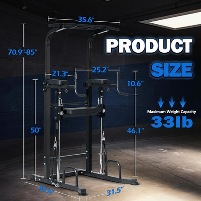 💪 IronRig™ Core Station – Elite Home Gym Power Tower for Full-Body Domination 🏋️‍♂️🔥