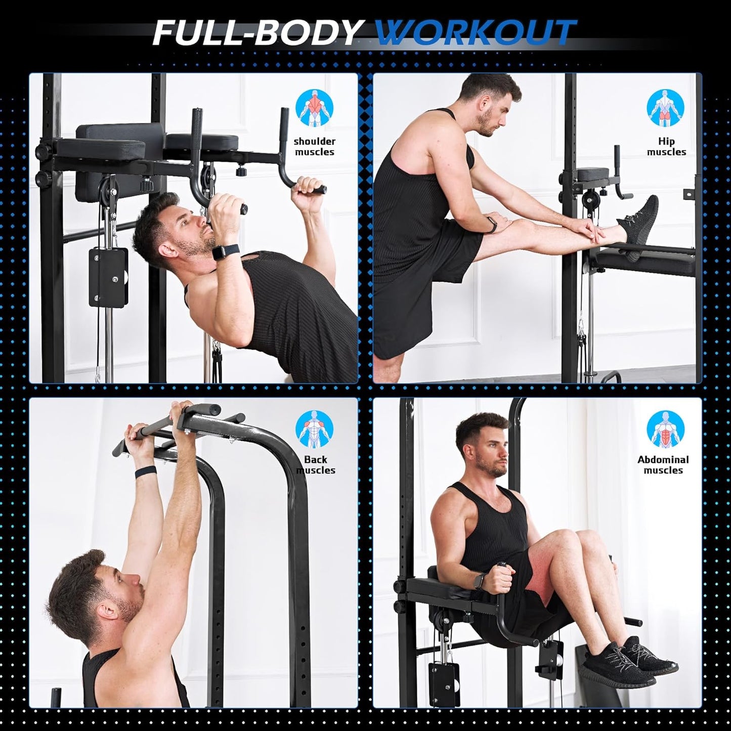 💪 IronRig™ Core Station – Elite Home Gym Power Tower for Full-Body Domination 🏋️‍♂️🔥