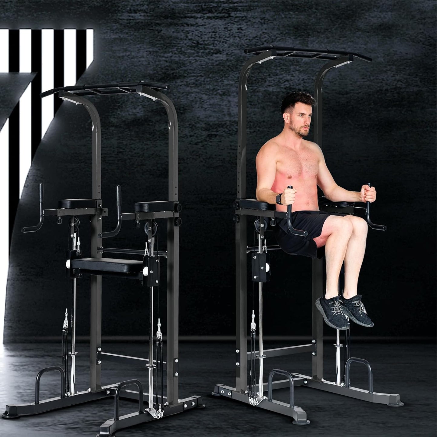 💪 IronRig™ Core Station – Elite Home Gym Power Tower for Full-Body Domination 🏋️‍♂️🔥